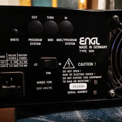 Engl E920/50 Tube Power Amp image 5