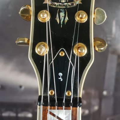 1997 Washburn J-9 Hollowbody w/ Bigsby – White – OHSC image 2
