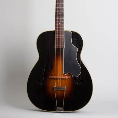 Bacon & Day Ne Plus Ultra Troubadour Arch Top Acoustic Guitar (1934), ser. #33895, period black hard shell case. image 1