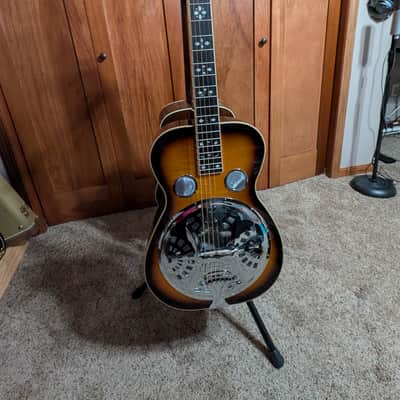 Gold Tone PBS-D Paul Beard Signature Square Neck Deluxe Resonator 2010s - Two Tone Tobacco image 2