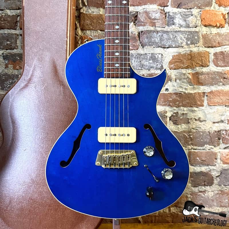 Gibson USA Blueshawk Electric Guitar w/ HSC *HEADSTOCK REPAIR* (1999 - Chicago Blue) image 1