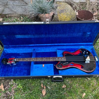 Immagine 1967 Ampeg AEB-1 - Electric Scroll Bass - Black/Red Sunburst - #609 of 750 - OHSC - 16