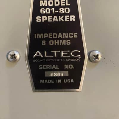 Altec Lansing 614D 1970's - 601-8D image 6