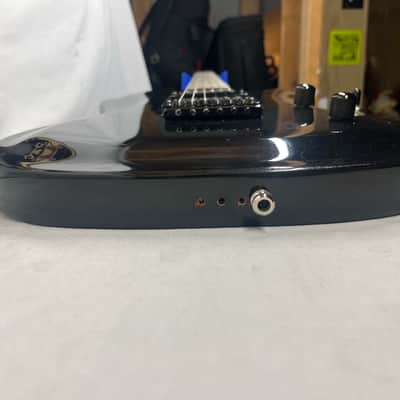 Squier Double Fat Telecaster tele Deluxe 2002 Electric Guitar - Black Metallic image 18