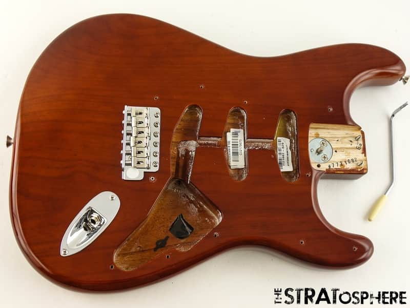 Fender AV II American Vintage 1973 BODY + HARDWARE 73 Strat Ash Mocha image 1