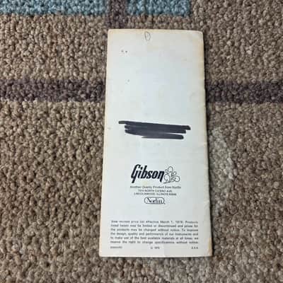 Vintage 1976 Gibson Full-Line Price List! Rare, Original Case Candy, Paperwork! image 8