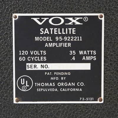 1968 Vox Satellite Ampliphonic Amplifier - Killer Band Stand Model, Works Great! image 9