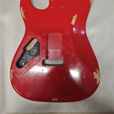 HSS Red Poplar Wood Guitar Body DIY Project image 2