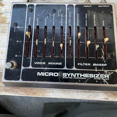 Vintage Electro-Harmonix Micro Synthesizer 1979 - 1984 - Black For Parts Or Repair image 1