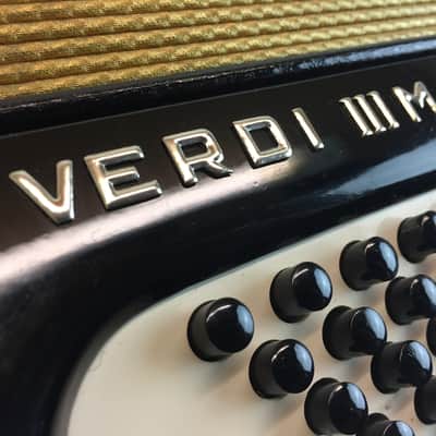 Vintage 1960's Hohner Verdi III M Accordion 120 Bass 9 Treble 3 Bass Reeds image 7