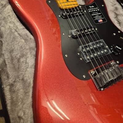 2025 Fender American Ultra II Stratocaster MN HSS Sinister Red image 5