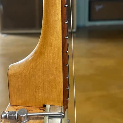 Vintage 1920s Banjo Mandolin Project Birdseye Maple Open Back 8-String Calfskin Head image 5