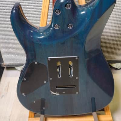 Signed Ibanez MM1-TAB Martin Miller Signature with Roasted Maple Neck 2010s - Transparent Aqua Blue Signed by Martin Miller imagen 20