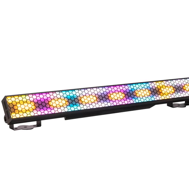 American DJ ELE180 Elektron Bar FX;1-meter strobe &blinder Features seven 40W amber LEDs (1800K) for brilliant blinder effects and 528 RGB SMD LEDs for vibrant color chases image 1