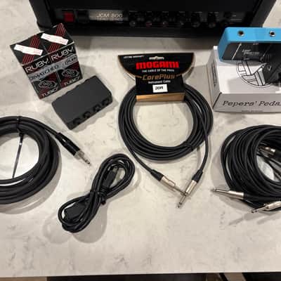 Marshall Limited Edition Studio Classic SC20H JCM 800 20-Watt Guitar Head - Stealth Black - Pepers Pedals Dirty Tree Blackout - Mogami Cables image 4