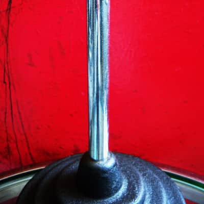Vintage RARE 1940's Bud Radio Products 589 model microphone desk stand cast iron deco Atlas Shure image 3