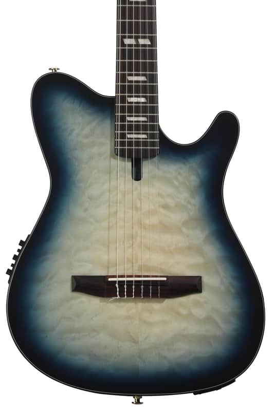 Ibanez FRH20 Thinline Nylon-string Acoustic-electric Guitar - Cosmic Blue Starburst Low Gloss image 1
