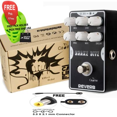 CALINE CP-26 Snake Bite Reverb Ambience lot's of control Digital Reverb/Delay 6000ms, FREE PICK + HOLDER+ FREE SHIP USA image 5