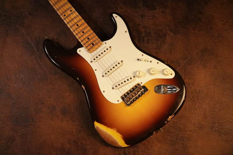 Fender Custom Shop Fat 50's Stratocaster Relic in Wide-fade 2-tone Chocolate Sunburst image 1