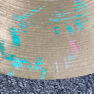 60s – 70s Zildjian Top / pre-Sabian Zil Co by AZ Co Bottom  14” hi hats image 11