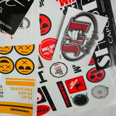 Massive Guitar Sticker Lot! Ernie Ball, GHS, Elixir, Kyser, Dunlop & more! Plus free mystery guitar picks! image 5