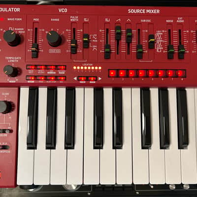 Behringer MS-1 (Red) – Excellent – Mod Grip + Strap + PSU image 7
