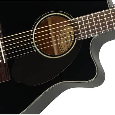 Fender CC-60SCE Concert, Walnut Fingerboard - Black image 4