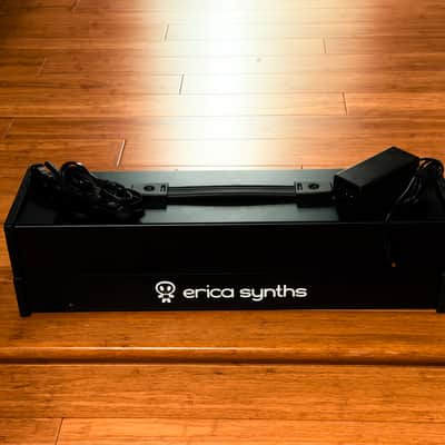Erica Synths 1x104HP Travel Case Eurorack Case with Power Supply 2021 - Present - Black image 1