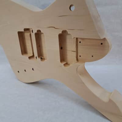 Unfinished 7 string Basswood Iceman body Fits Ibanez (tm) RG and Jem necks J2163 image 7