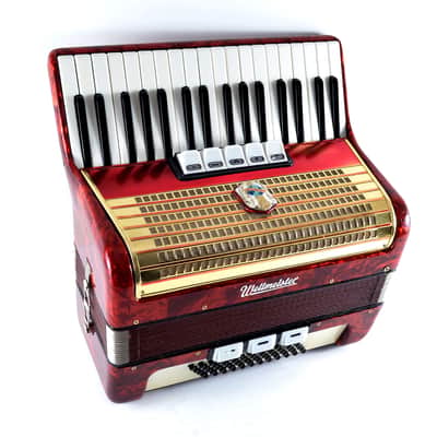 Vintage German Made TOP Piano Accordion Weltmeister 60 bass,8 sw.+Original Hard Case&Shoulder Straps image 4