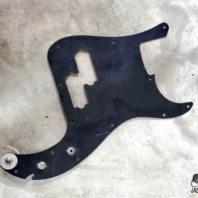 Matsumoku Lawsuit Era MIJ Precision Bass Pickguard w/ Vintage Components (1970s, Black) image 7