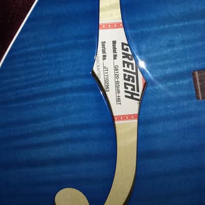 Gretsch G6120SH-HBLU Brian Setzer Hot Rod 2017 2 Tone Harbor Blue image 2