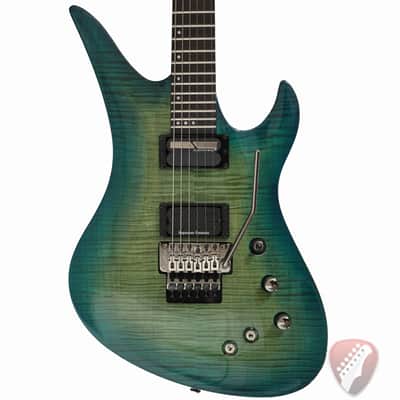 Schecter Blackjack SLS Avenger FR S (Sustainiac) in Aqua Burst image 1