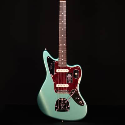 Fender American Professional Classic Jaguar, Rosewood FB, Faded Sherwood Green Metallic image 5