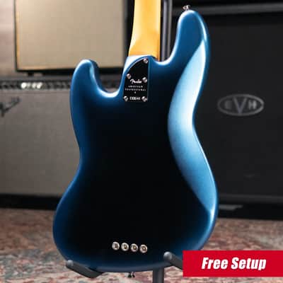 Fender American Professional II Jazz Bass Fretless - Dark Night with Hardshell Case image 2