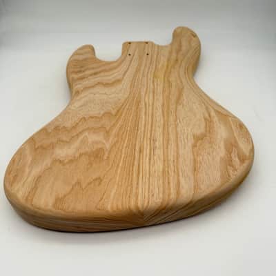 Jazz Bass Body 5-String Ash Unfinished 2-Piece Light Mint/New bb6504 image 7