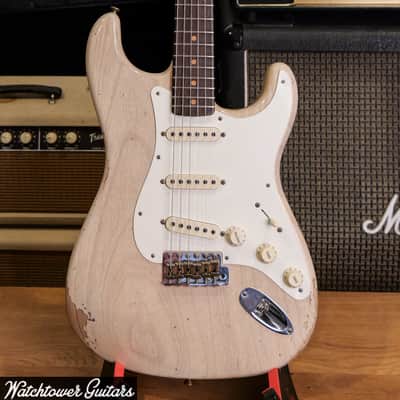 2023 Fender Limited Custom Shop Troposhere Stratocaster Aged White Blonde Relic image 2