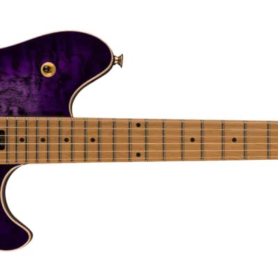 EVH Wolfgang Special QM Baked Maple FB Purple Burst image 1