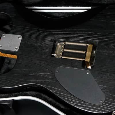 Preowned 2019 Luxxtone Guitars El Machete Geode in Gloss Blue Flame Top w/ Roasted Flame Maple Neck image 10