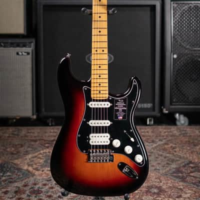 Fender American Professional Classic Stratocaster HSS Electric Guitar - 3-Color Sunburst with Gig Bag image 3