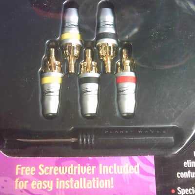 Planet Waves RCA Single Signal Cable Kit - 6 Connectors, 6 ft. Cable image 2