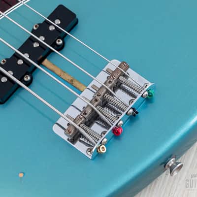 2000 Fender American Vintage '62 Jazz Bass Lake Placid Blue w/ Tweed Case image 8