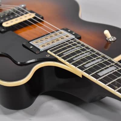 2000s DeArmond Guild M-75 Sunburst Finish Solid Body Electric Guitar image 5