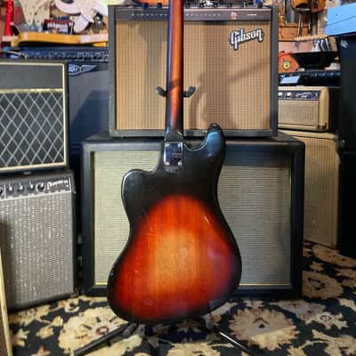 Silvertone 1438 (Teisco EB 200) MIJ Vintage Japan 1960s - Sunburst image 7