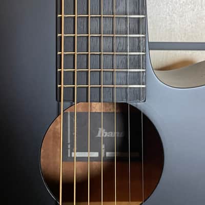Ibanez AEG721-BOT 7-String Black Out Acoustic Guitar Made in Indonesia image 3