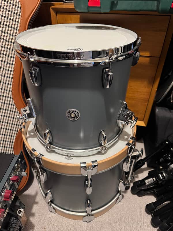 Gretsch GB-M264-SG Brooklyn Series Micro 7x10/12x13/12x16/4.5x13" 4pc Shell Pack - Satin Grey image 1