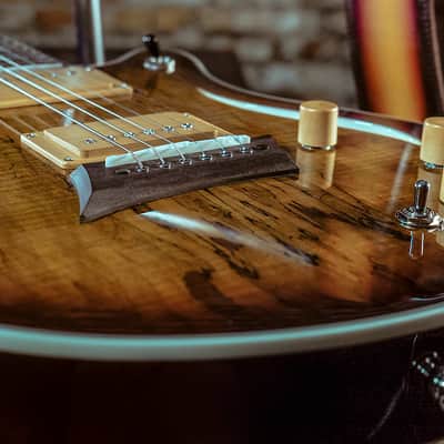 Michael Kelly MKHSSSBPYZ Hybrid Special Spalted Maple Top Mahogany Body 6-String Electric Guitar image 9