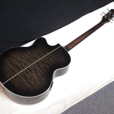 MICHAEL KELLY Dragonfly 4-string acoustic BASS guitar NEW w/ Case - Smokeburst - B-stock image 6