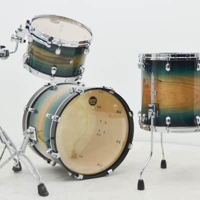 Tama Starclassic Maple 3pc Drum Kit - "Emerald Pacific Walnut Burst" image 6