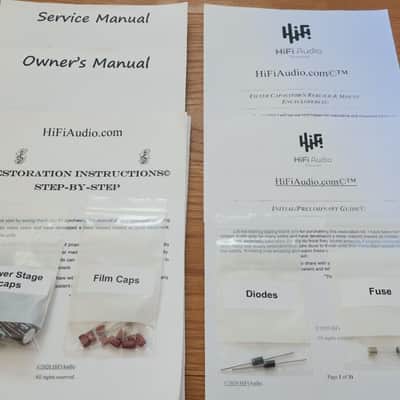 KLH model 11 restoration kit filter capacitor repair rebuild fix image 1